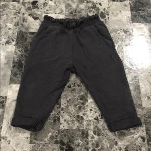 Zara baby girl black hammer pants size 9-12 months